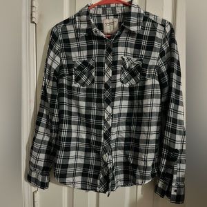 Arizona Jeans Size Small Plaid Button Down Shirt
